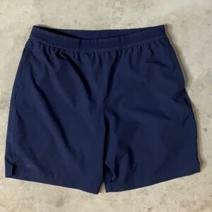 Fabletics Blue Athletic Shorts Lightweight Elastic Waist